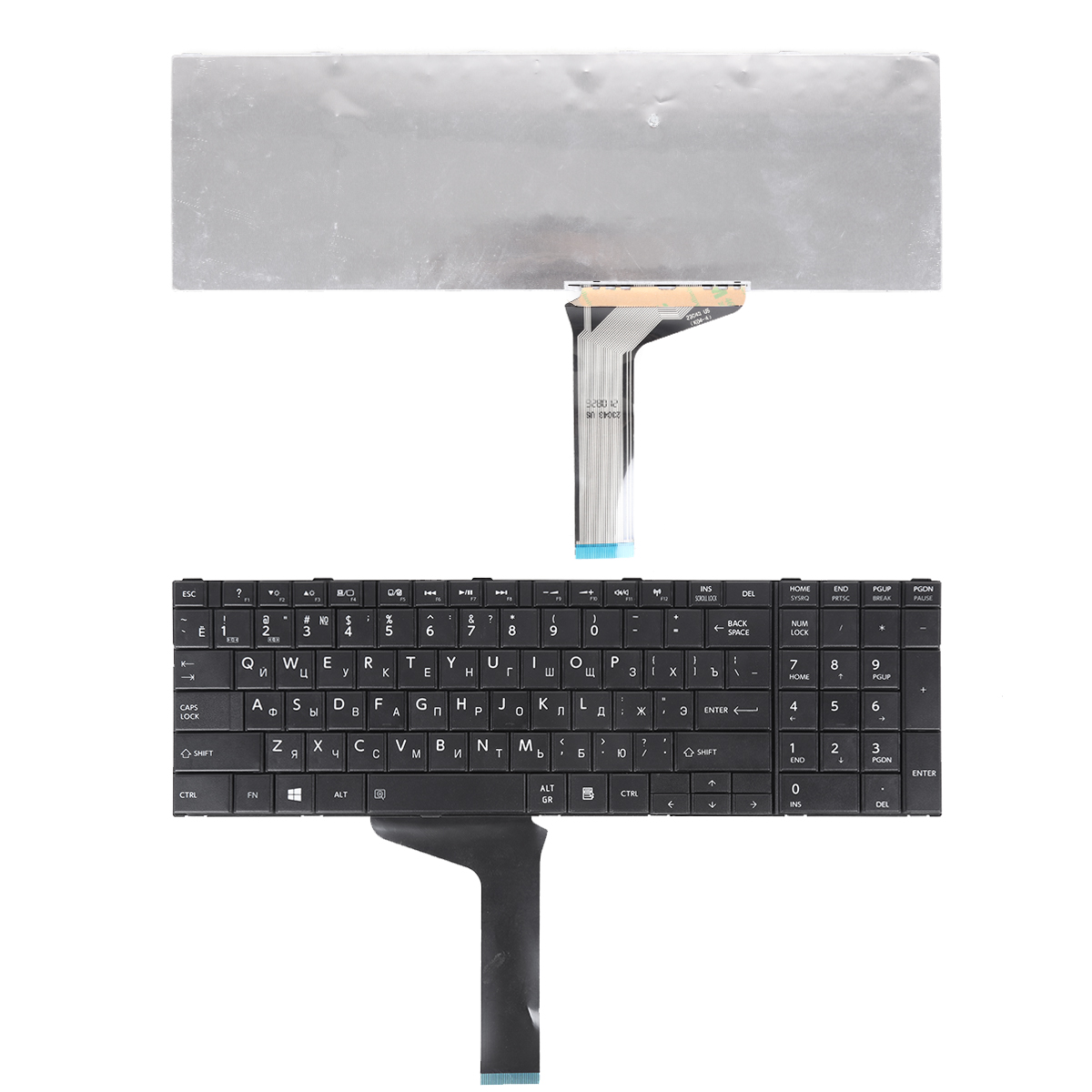 Picture of New Replacement Laptop Keyboard For TOSHIBA C850 BLACK RU Layout